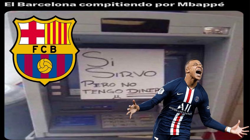Mbappé: Con memes se burlan del Barcelona por querer fichar al francés