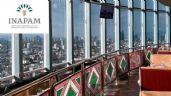 Restaurante giratorio del WTC da descuento a personas con credencial INAPAM ¿De cuánto es?