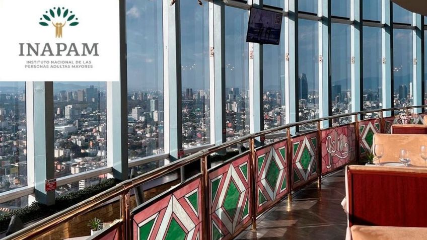 Restaurante giratorio del WTC da descuento a personas con credencial INAPAM ¿De cuánto es?