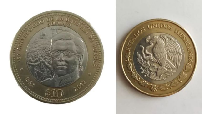 Características de la moneda de 10 pesos que se vende en 20 mil pesos; ¿la tienes en casa?