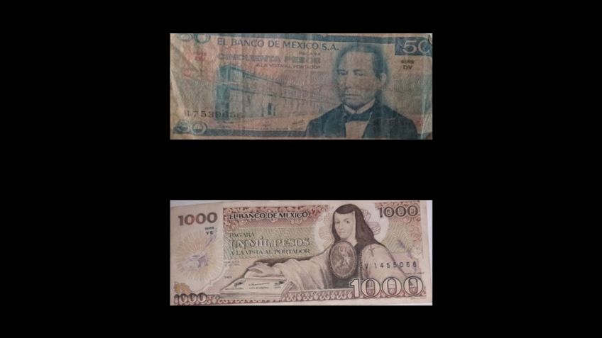 Dos billetes antiguos de México se venden hasta por 200 mil pesos | Características