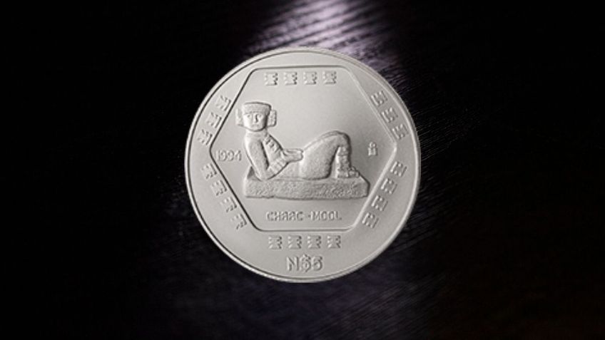 ¿Cuánto vale la rara moneda de PLATA con un Chac Mool? | Numismática