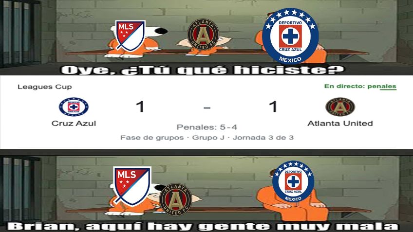 MEMES festejan que Cruz Azul se clasifica a la siguiente ronda en la Leagues Cup desde los 11 pasos