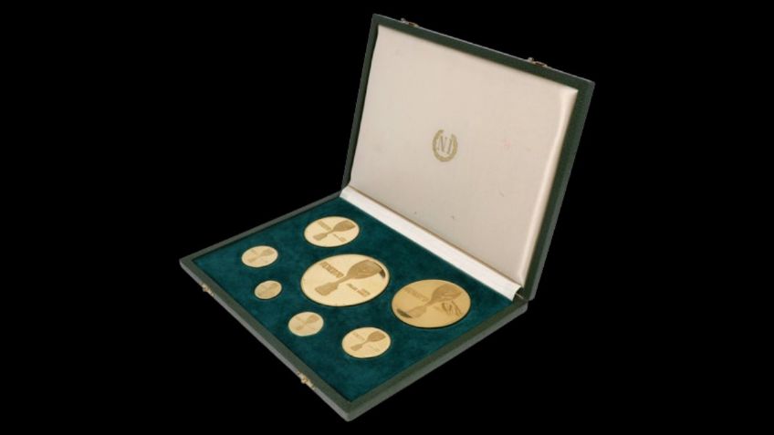 Colección de monedas de ORO del Mundial de 1970 se vende por más de 300 mil pesos