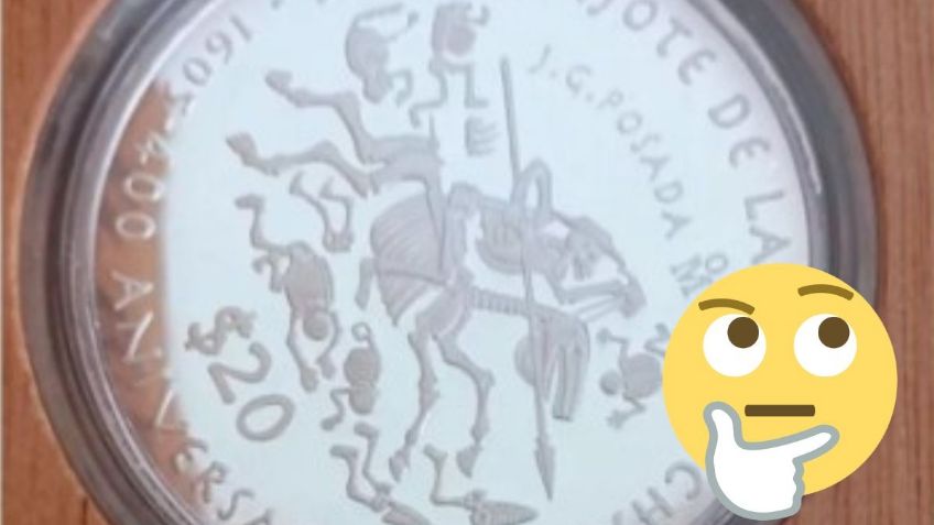 Moneda de PLATA con Don Quijote de la Mancha se vende en más de 20 mil pesos | FOTOS
