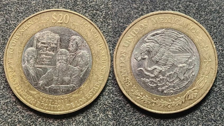 Conoce la moneda mexicana de 20 pesos por la que exigen 2.5 millones | FOTOS