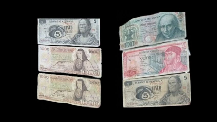 Colección de 6 billetes antiguos se vende por casi 1 millón de pesos | Características
