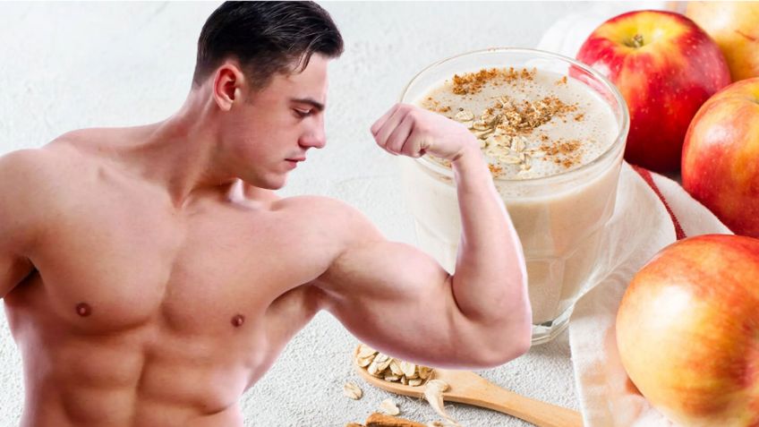 Conoce el LICUADO con manzana para aumentar la masa muscular | RECETA fácil