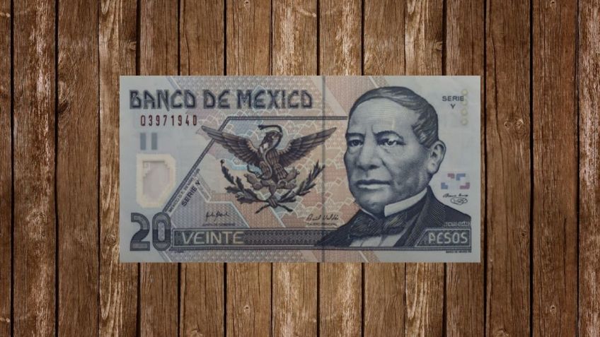 Escaso billete de 20 pesos con Benito Juárez se vende por 350 mil pesos | Características