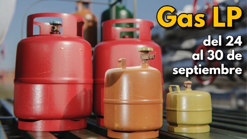 ¿A la baja? Así se vende el GAS LP a nivel nacional del 24 al 30 DE SEPTIEMBRE