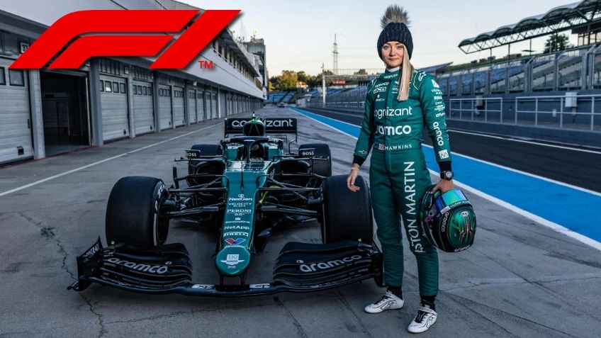 5 FOTOS de Jessica Hawkins, primera mujer en conducir un monoplaza actual de F1