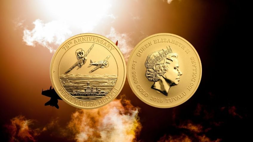 Exigen 40 mil pesos por una MONEDA de ORO conmemorativa de Pearl Harbor | Características