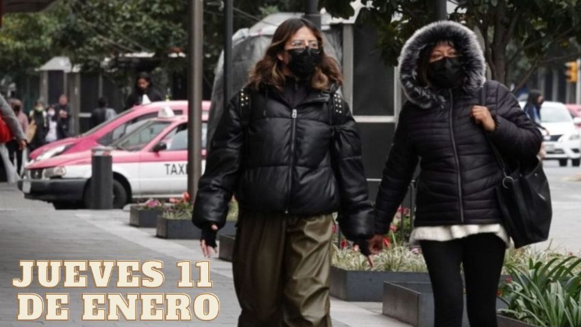 Los estados con heladas de -15 grados por el Frente Frío 26 este jueves 11 de enero