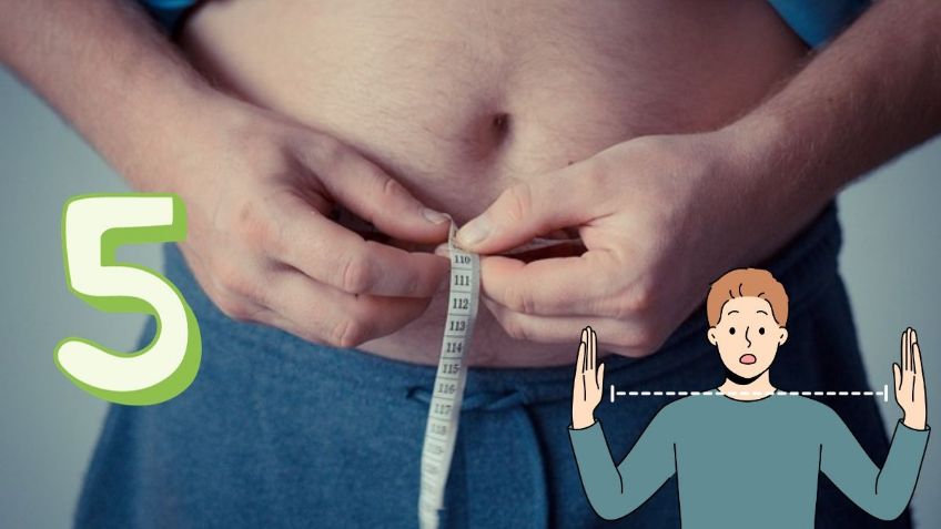 Elimina la grasa del abdomen con estos 5 consejos para bajar de peso