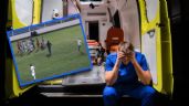VIDEO viral | Camillero intenta ayudar a jugador, pero se lastima a medio camino