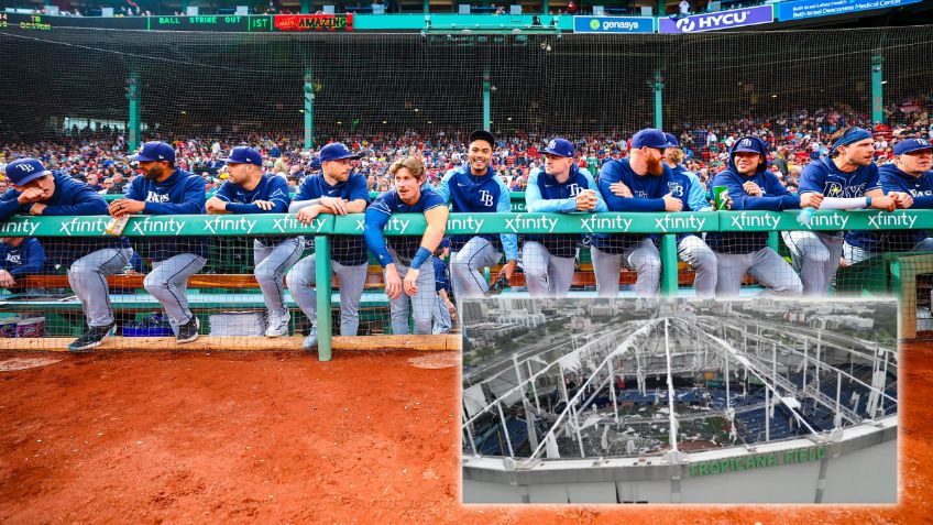 Así reaccionó Tampa Bay Rays a la destrucción del techo de su estadio tras el paso de Huracán Milton