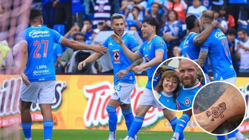 Bajista de la banda británica IDLES se enamora del Cruz Azul y se tatúa costalito | FOTO