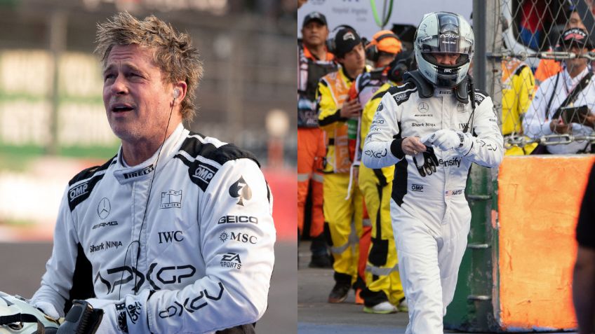 Brad Pitt causa sensación en el GP de México tras grabar escenas de su próxima película