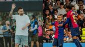 Foto ilustrativa de la nota titulada: Así celebró Messi la goleada del Barcelona sobre el Real Madrid en el clásico español
