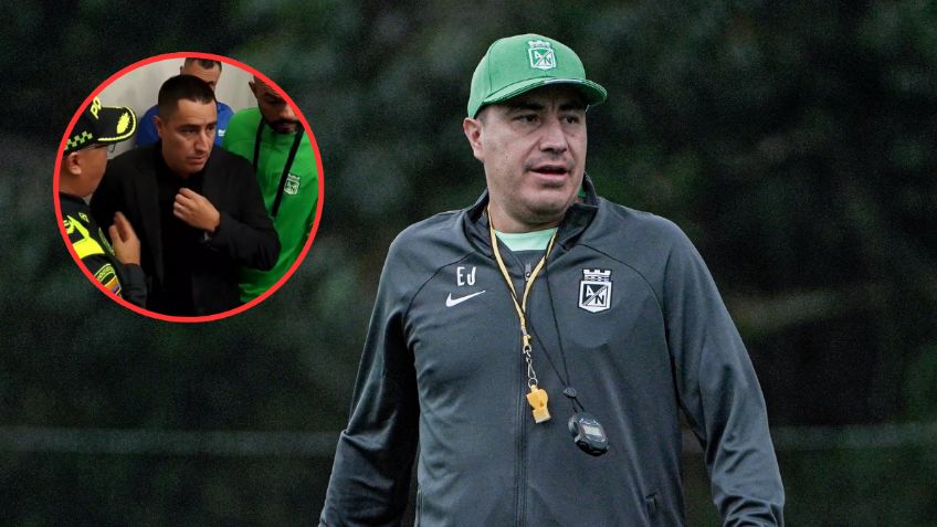 Difunden VIDEO del momento exacto que Efraín Juárez es detenido tras festejos en Clásico de Medellín