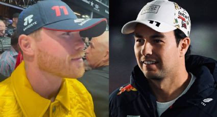 Así apoyó Canelo Álvarez a Checo Pérez en el Gran Premio de Las Vegas