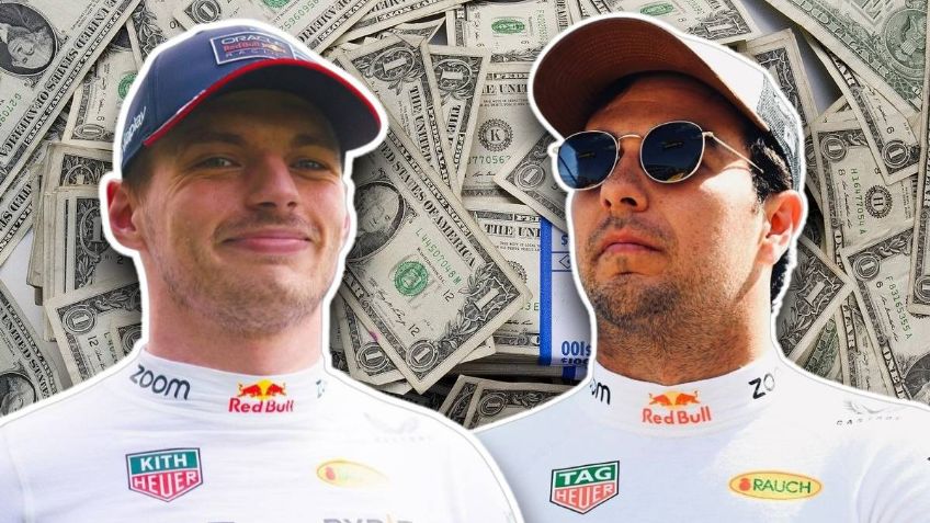 La abismal diferencia entre la MILLONARIA fortuna de Checo Pérez y Max Verstappen