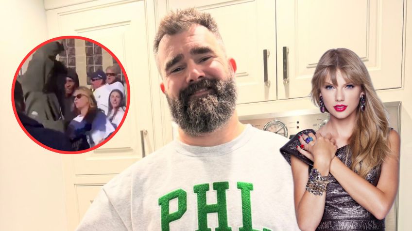 Así reaccionó Taylor Swift luego de que Jason Kelce rompiera celular de una fan por burlarse de ella