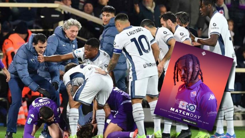 Difunden VIDEO del escalofriante momento donde se desploma Edoardo Bove en pleno Fiorentina vs Inter