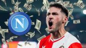 Foto ilustrativa de la nota titulada: La MILLONARIA cifra que tendrá que pagar el Napoli para fichar a Santiago Giménez en 2025