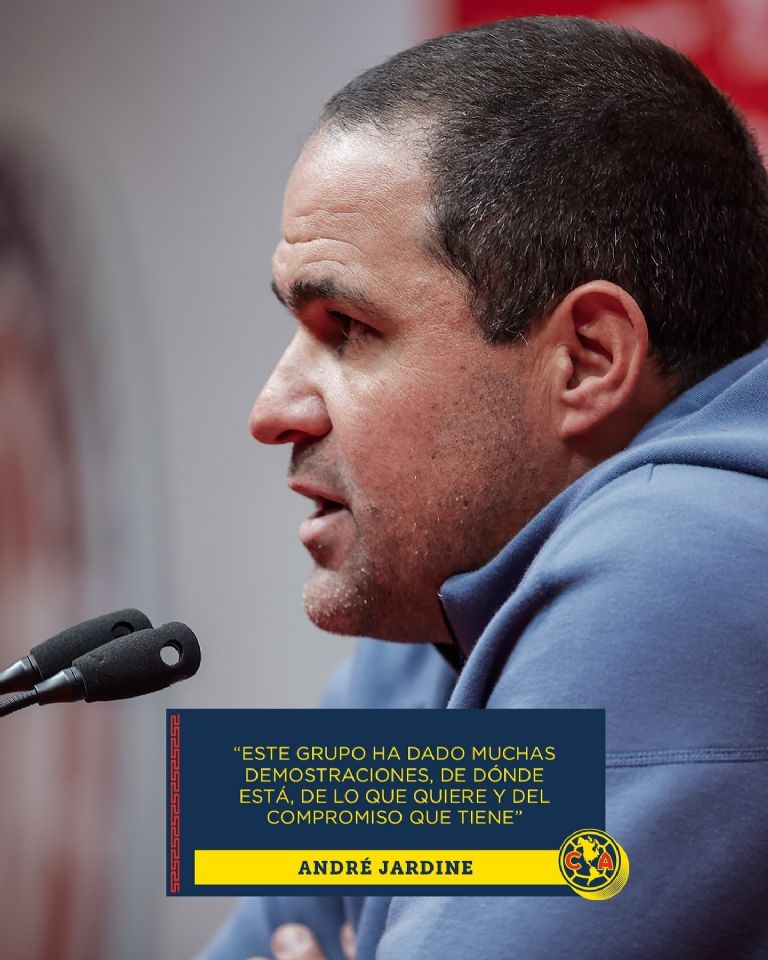 André Jardine en conferencia de prensa (@clubamerica) 