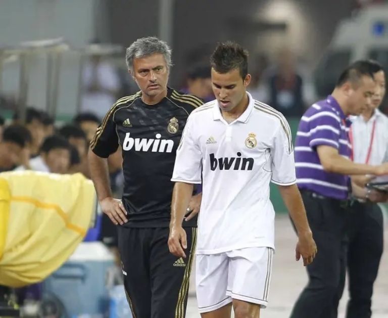Jesé con Jose Mourinho en el Real Madrid (Chema Rey)