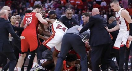 Houston Rockets vs Miami Heat: Batalla campal deja a 7 expulsados en la NBA