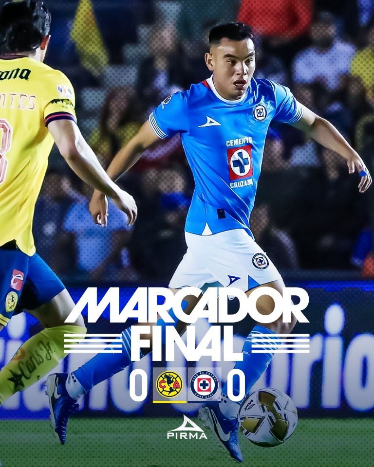 Empate sin goles en la ida entre Cruz Azul y América (@cruzazul)