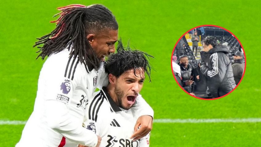 ¡Detallazo! Raúl Jiménez regala chamarra a fanáticos del Fulham tras su gol al Arsenal