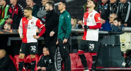 Europa League: Santi Giménez entra de cambio en empate del Feyenoord y MEMES lo celebran