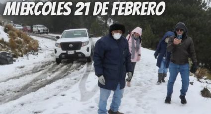 Frente Frío 36: ¿Cuáles son los estados con LLUVIAS y NIEVE hoy miércoles 21 de febrero?