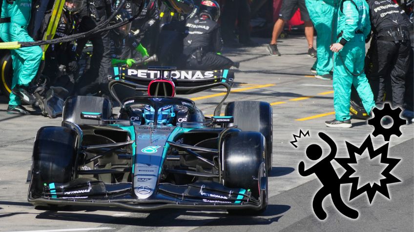 Así fue el APARATOSO choque de George Russell que destrozó su monoplaza en el GP de Australia | VIDEO