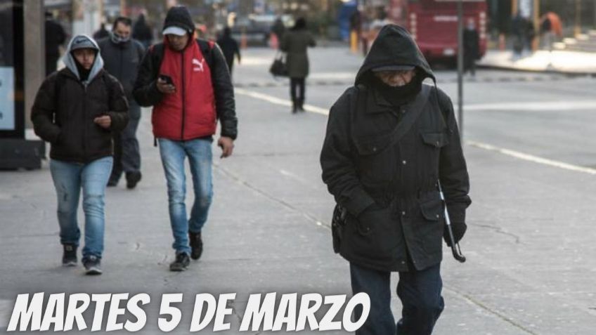 ¿Qué estados tendrán LLUVIAS y HELADAS por el Frente Frío 38 hoy martes 5 de marzo?