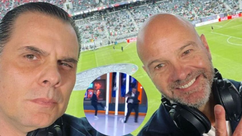 VIDEO: Así fue el balonazo que Martinoli le dio al Doctor García en una mención EN VIVO