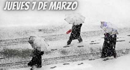 Los estados que tendrán nieve por el Frente Frío 39 hoy jueves 7 de marzo