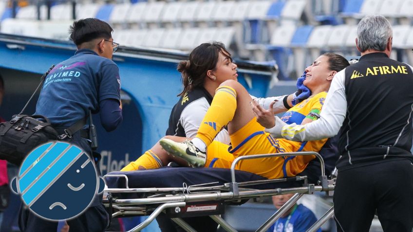 Así fue la IMPACTANTE lesión que sufrió Nayeli Rangel de Tigres Femenil en la cara | VIDEO
