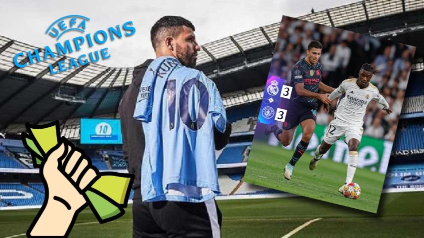 La exorbitante apuesta que ganó Kun Agüero tras el partido Real Madrid vs Manchester City