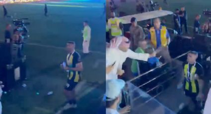 Jugador de Al-Ittihad le avienta agua a un aficionado y este le mete unos latigazos | VIDEO