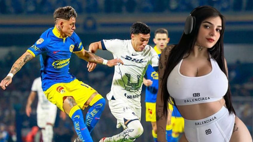 Así fue el beso que Karely Ruiz le dio a un aficionado y se robó los reflectores del Pumas vs América