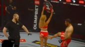 Estrella de MMA golpea a la ring-girl y aficionados invaden el octágono para lincharlo | VIDEO