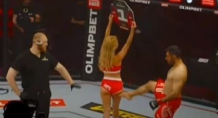 Estrella de MMA golpea a la ring-girl y aficionados invaden el octágono para lincharlo | VIDEO