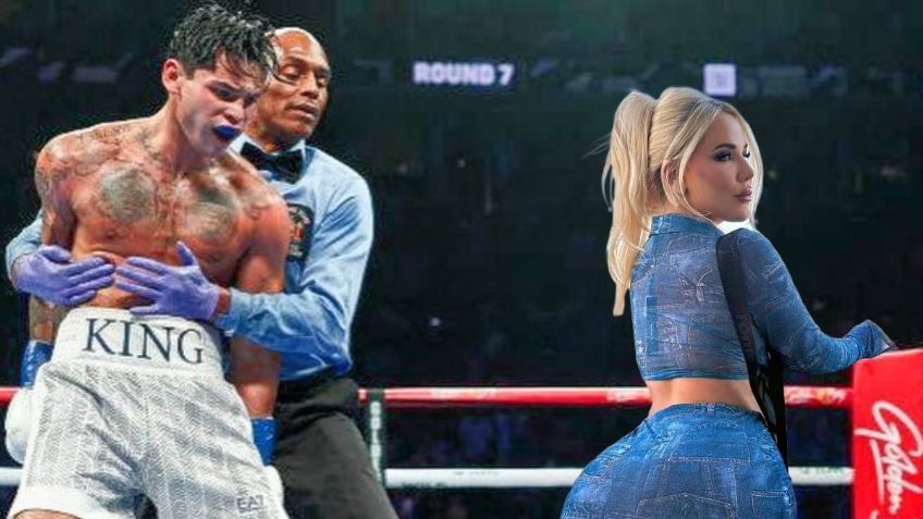 ‘Y la queso’ dice Ryan García a Savannah Bond, al celebrar su victoria con dos misteriosas mujeres