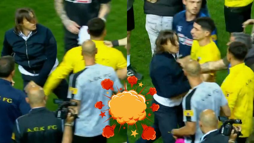 El ex técnico de Chivas, Matías Almeyda, protagoniza mega bronca con el AEK en la Liga Griega