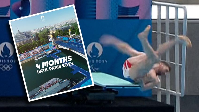 Él es Alexis Jandard, clavadista que sufrió caída en inauguración de Centro Acuático de Juegos Olímpicos