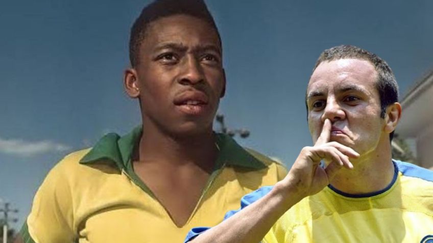 El día que Pelé se rindió ante Cuauhtémoc Blanco por haber inventado la 'cuauhteminha'